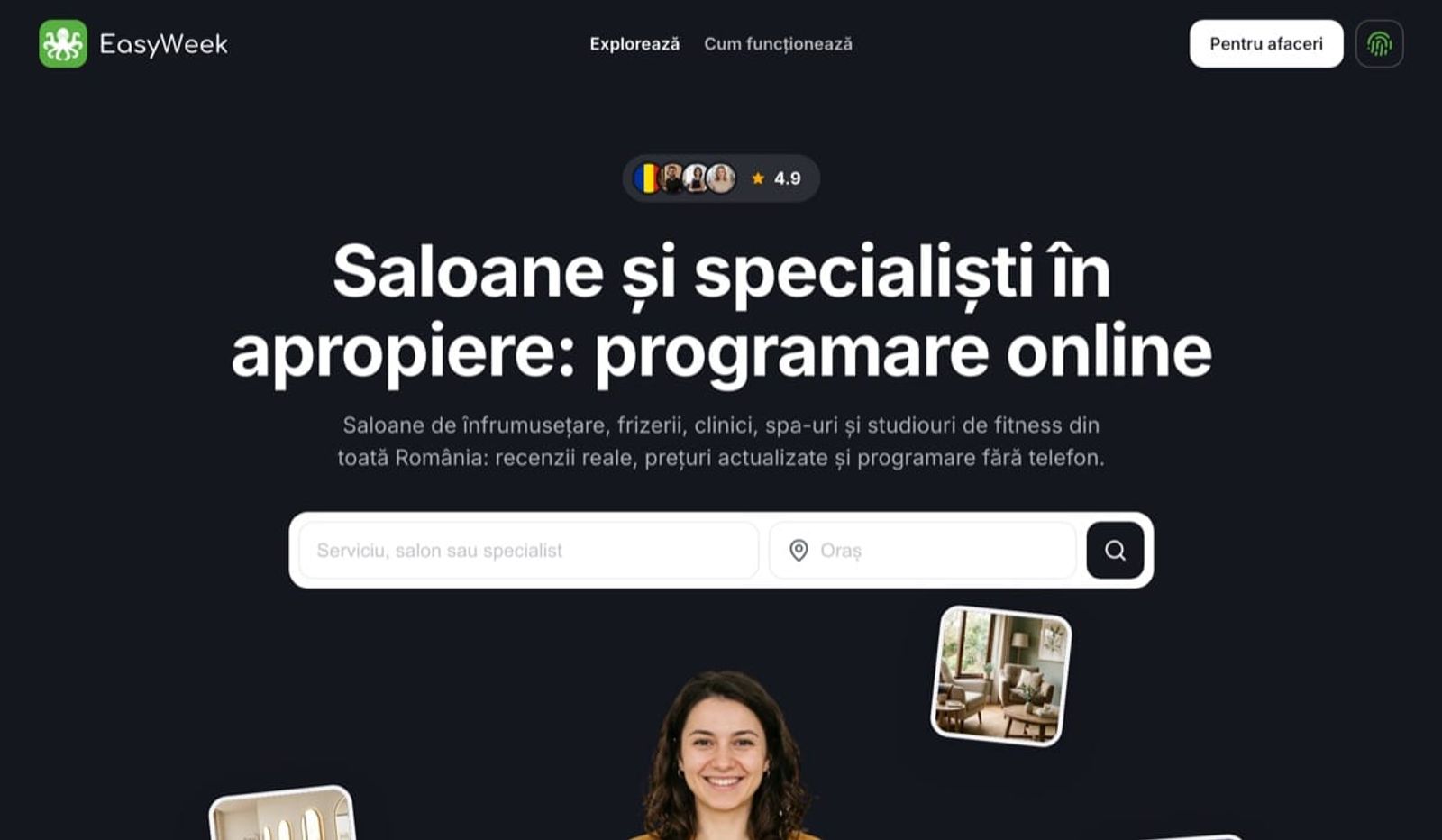 Pagina principală a catalogului EasyWeek în România